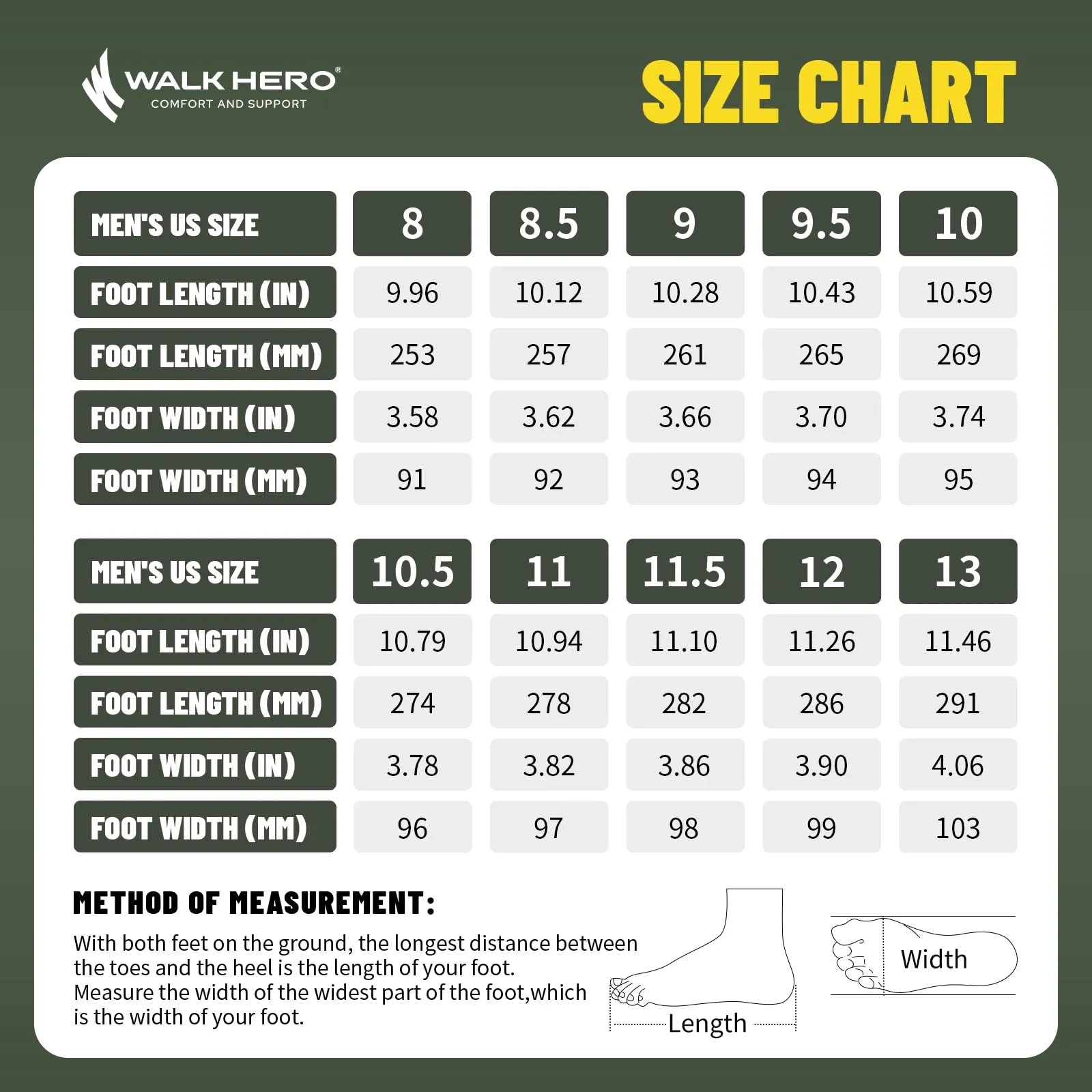 Men's Arch Support Wide Toe Box Shoes