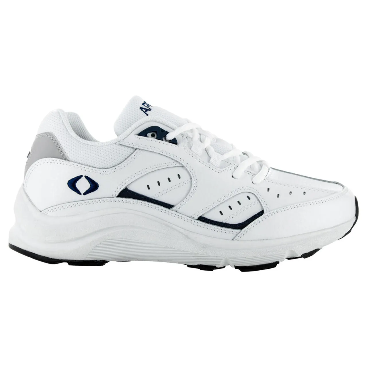 Men's Lace Walking Shoe V Last - White/Blue