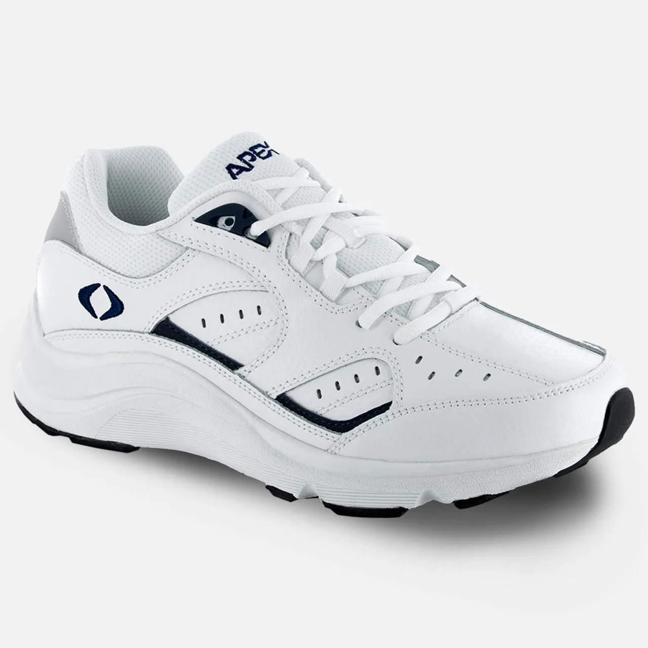 Men's Lace Walking Shoe V Last - White/Blue