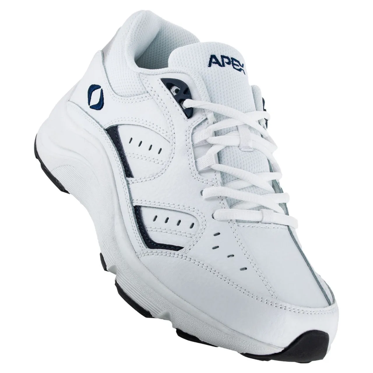 Men's Lace Walking Shoe V Last - White/Blue