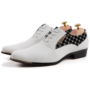 Men's Oxfords Casual Business Pointed Toe Leather Shoes