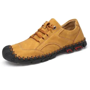 Men's Plus Size Handmade Casual Leather Shoes Fashion Lightweight Sports Shoes Travel Tide Shoes