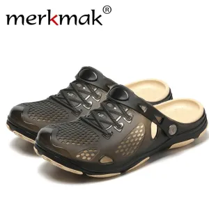 Merkmak Sandals Mens Shoes Summer Clogs Men's Beach Sandals Outdoor Zuecos Men Slippers Sandalias Hombre Size 40-45