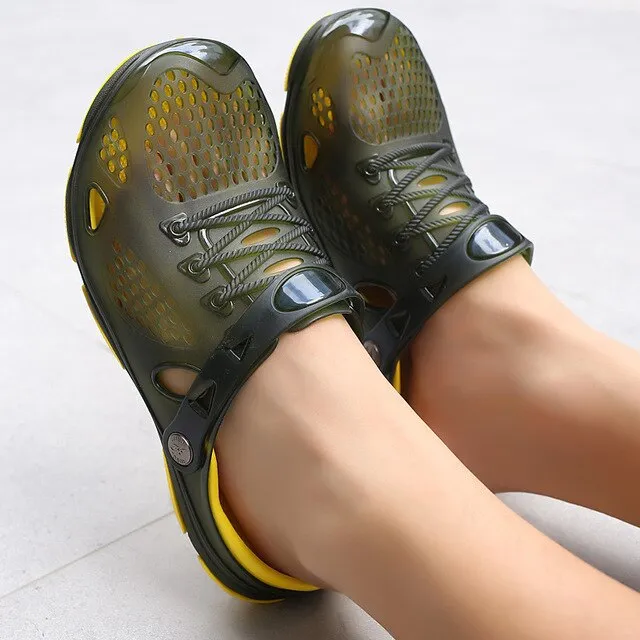 Merkmak Sandals Mens Shoes Summer Clogs Men's Beach Sandals Outdoor Zuecos Men Slippers Sandalias Hombre Size 40-45