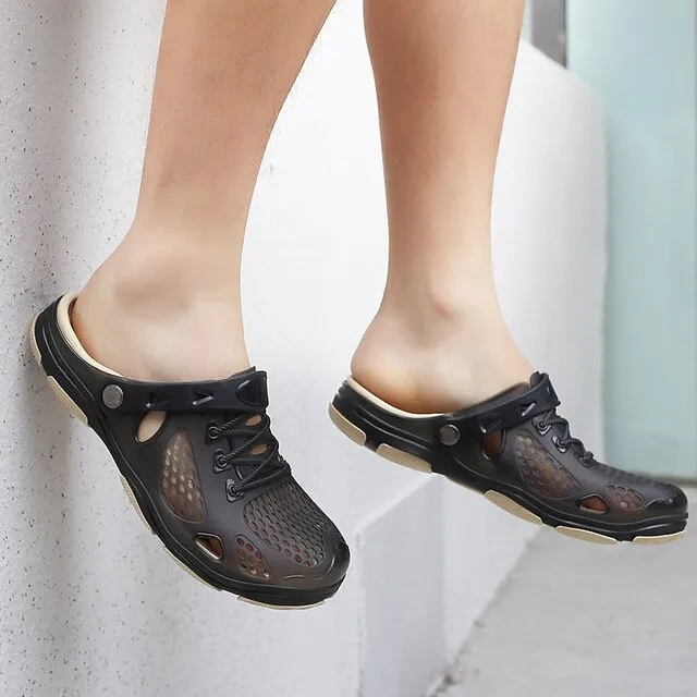 Merkmak Sandals Mens Shoes Summer Clogs Men's Beach Sandals Outdoor Zuecos Men Slippers Sandalias Hombre Size 40-45