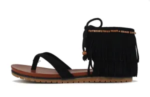 MIA Native Black Nova Suede Sandal Black
