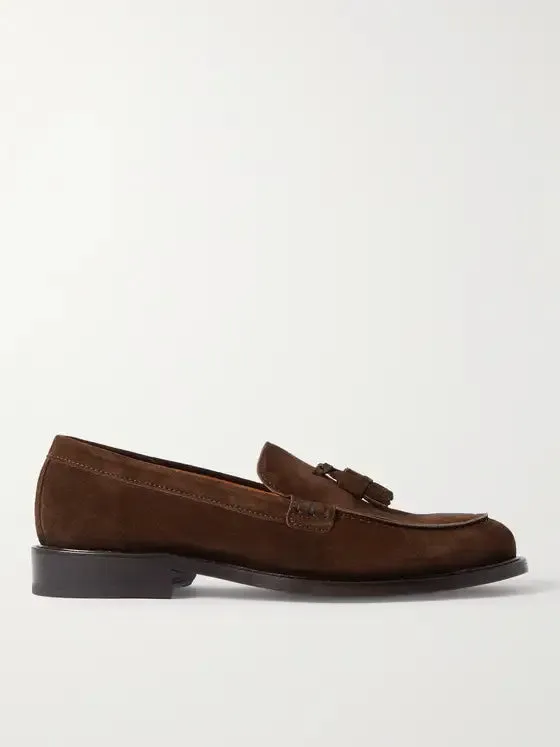 MR. PORTER
Tasseled Regenerated Suede by evolo® Loafers