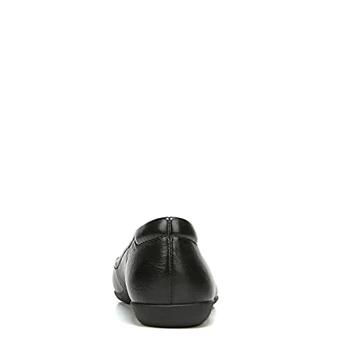 Naturalizer Womens Vivienne Comfortable Slip On Ballet Flats,Black Leather,10M