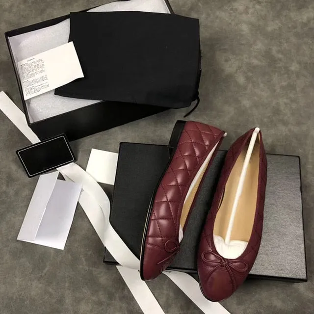 New Breathable Flat Hot Sell Genuine Leather Shoes Big size women's shoes size34-41Elegant Comfortable Lady Fashion shoes