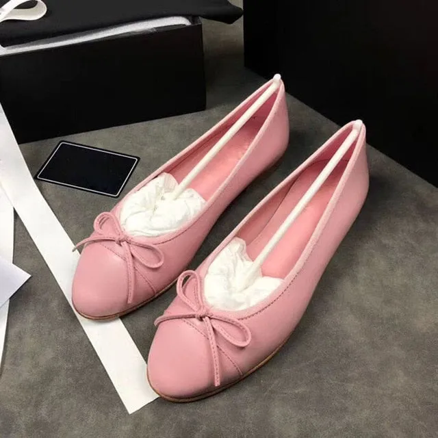 New Breathable Flat Hot Sell Genuine Leather Shoes Big size women's shoes size34-41Elegant Comfortable Lady Fashion shoes