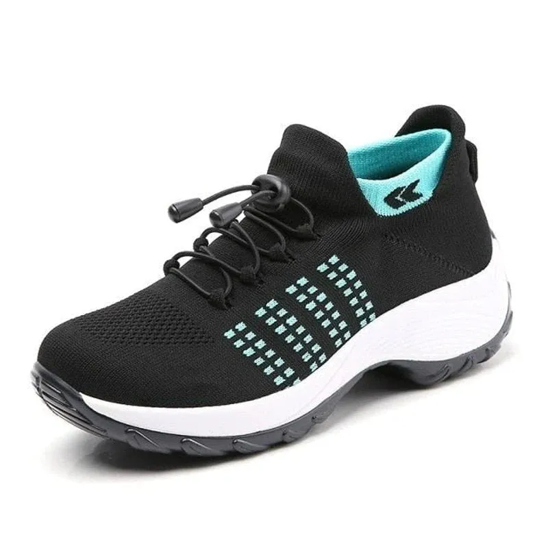 New Comfortwear Orthofit Comfort Shoes with Arch Support and Comfort, Sky Blue & Black, Sz 8.5