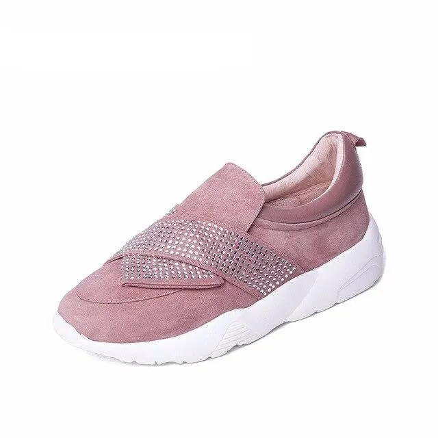 new genuine leather casual flat shoes woman Platform slip-on white outsole black pink khaki spring summer 35-40 size