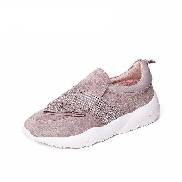 new genuine leather casual flat shoes woman Platform slip-on white outsole black pink khaki spring summer 35-40 size
