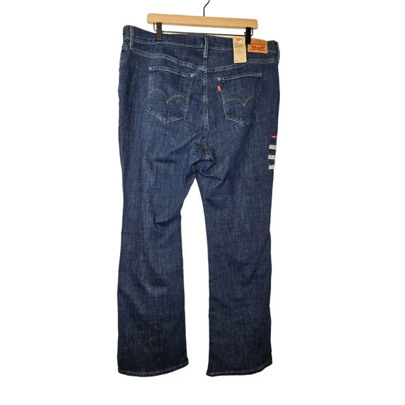 NEW Levi's 20W 725 High Rise Bootcut Scult Hypersoft Dark Wash Stretch Casual