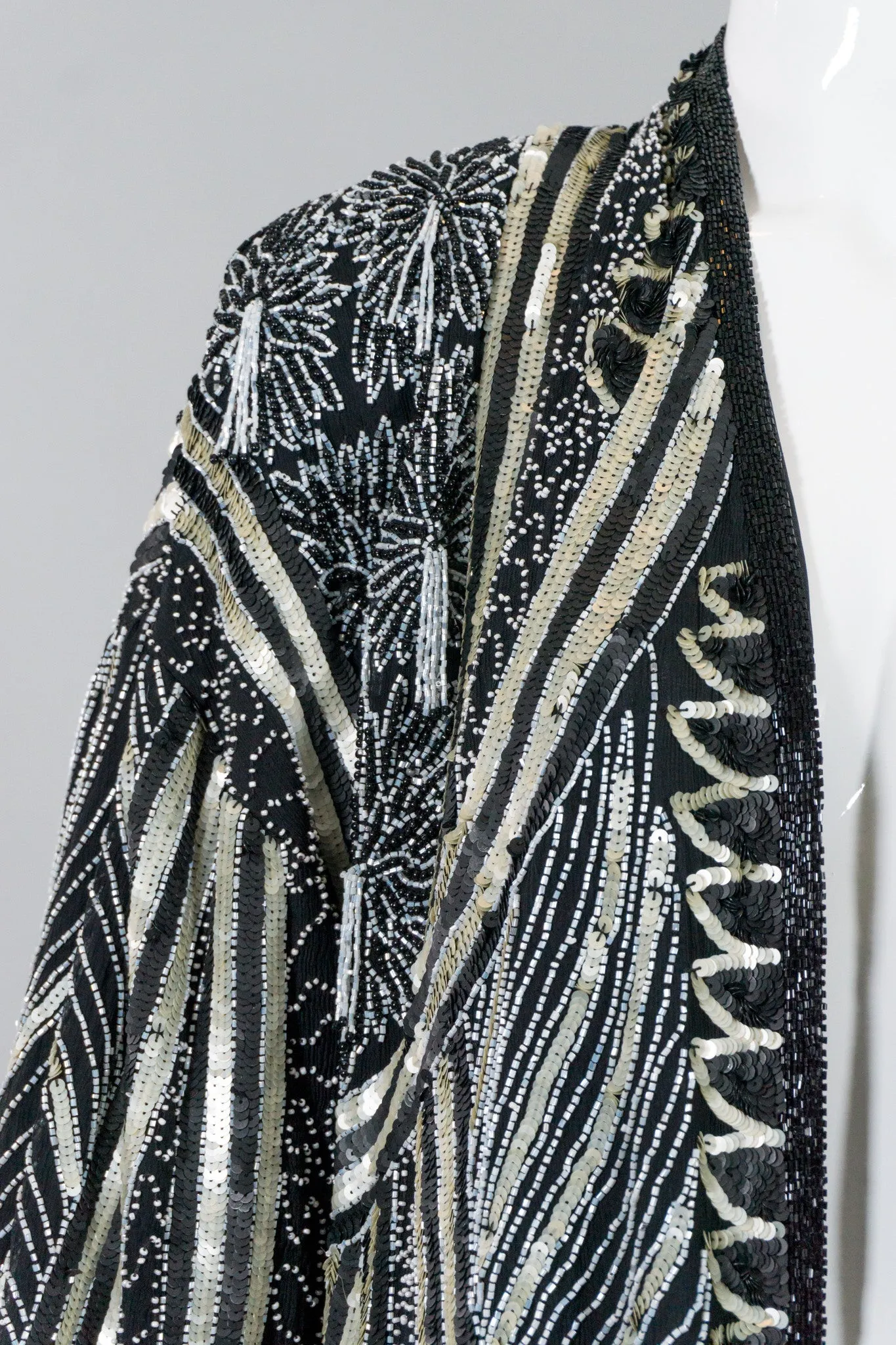 Night Waves Sequin Open Jacket