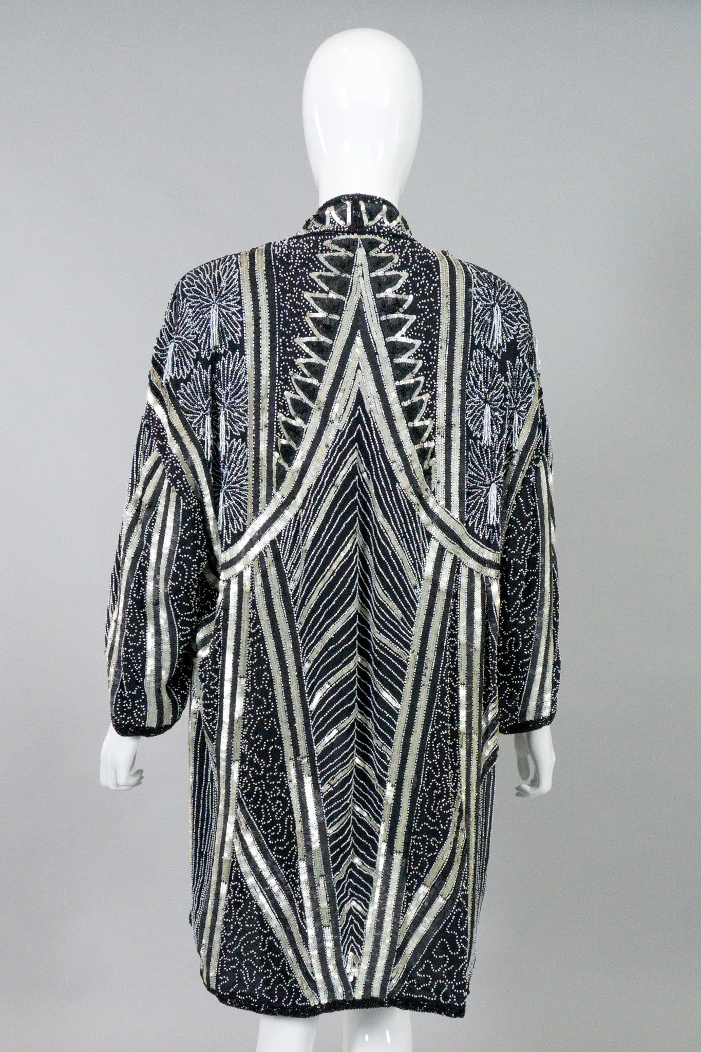 Night Waves Sequin Open Jacket