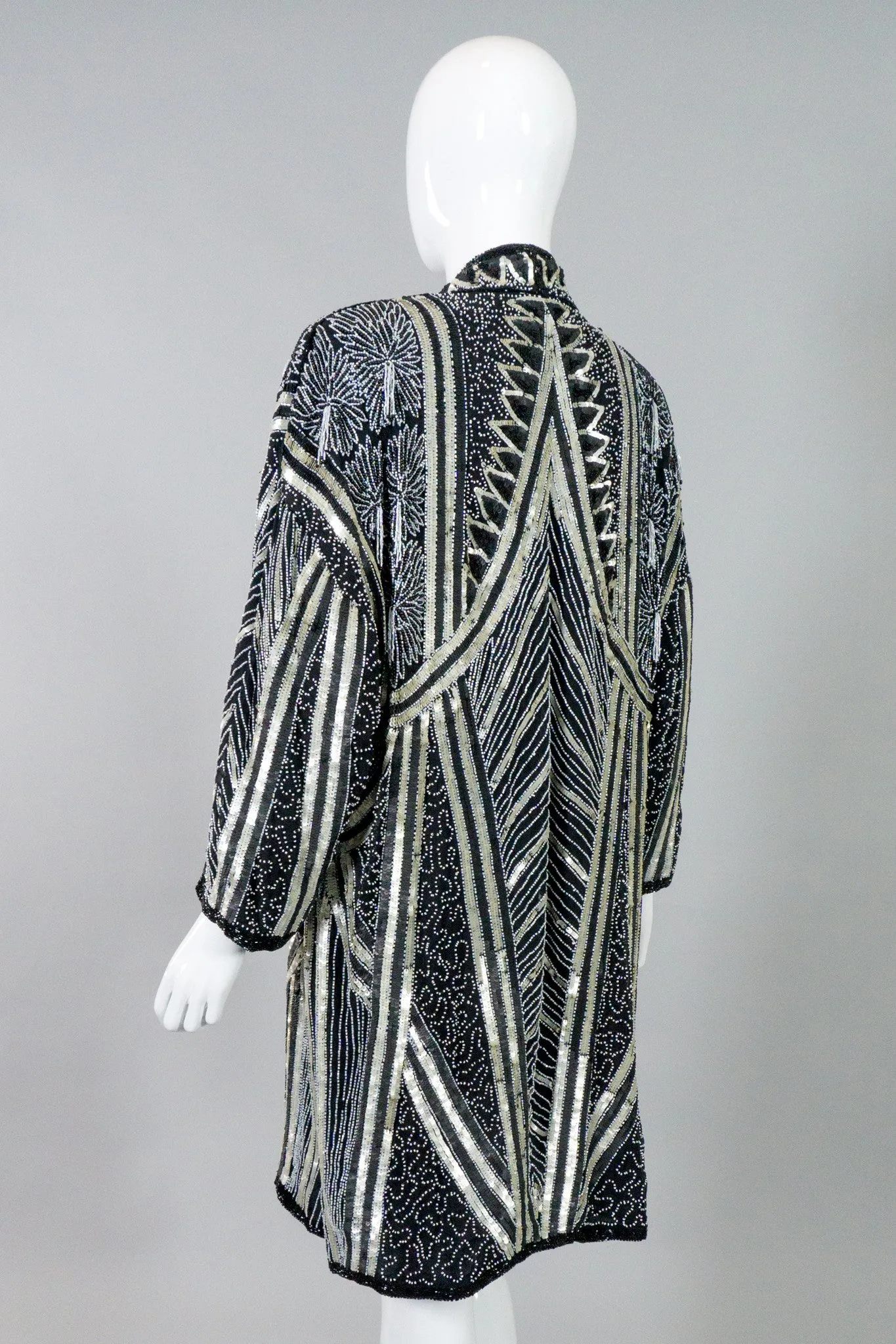 Night Waves Sequin Open Jacket