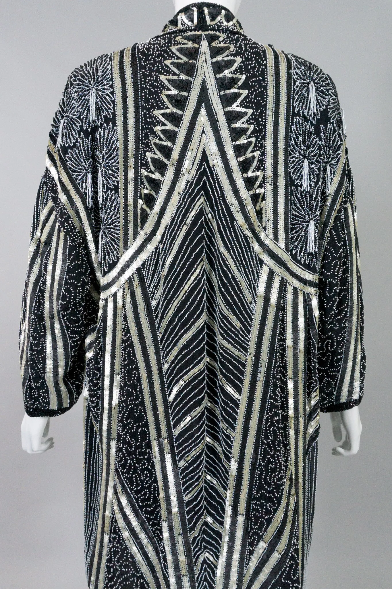 Night Waves Sequin Open Jacket