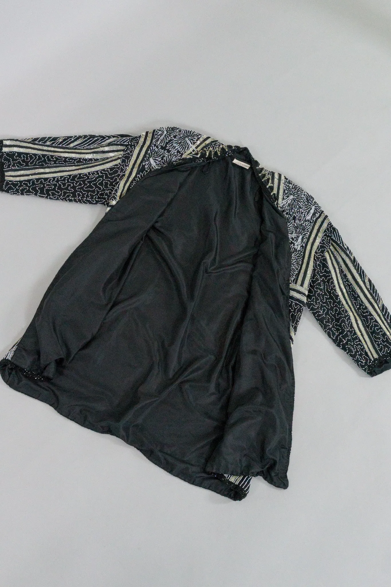 Night Waves Sequin Open Jacket