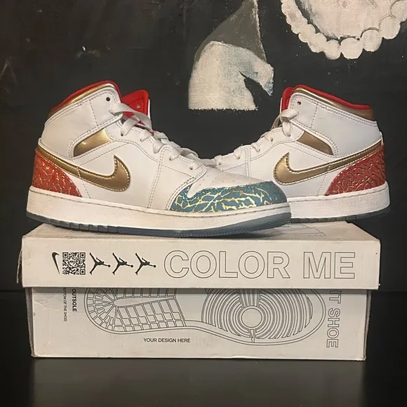 Nike Air Jordan 1 Mid SS (GS) shoes