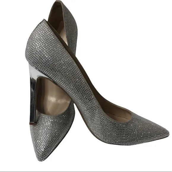 Nine West rhinestone pumps heels Sz 10