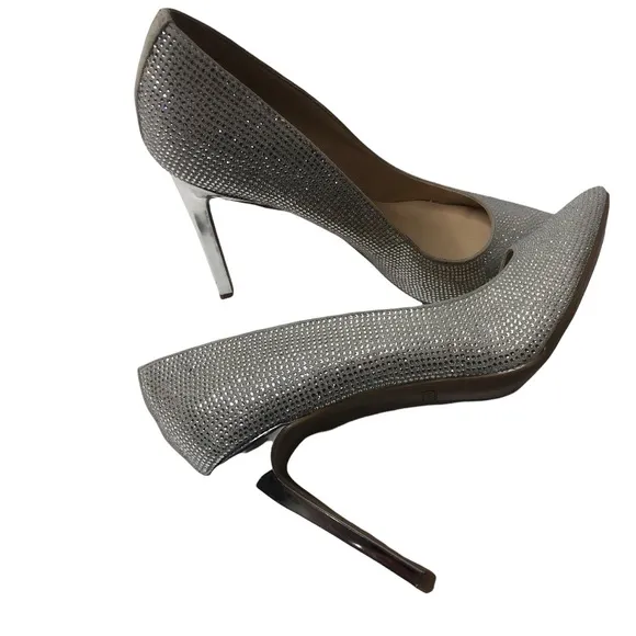 Nine West rhinestone pumps heels Sz 10