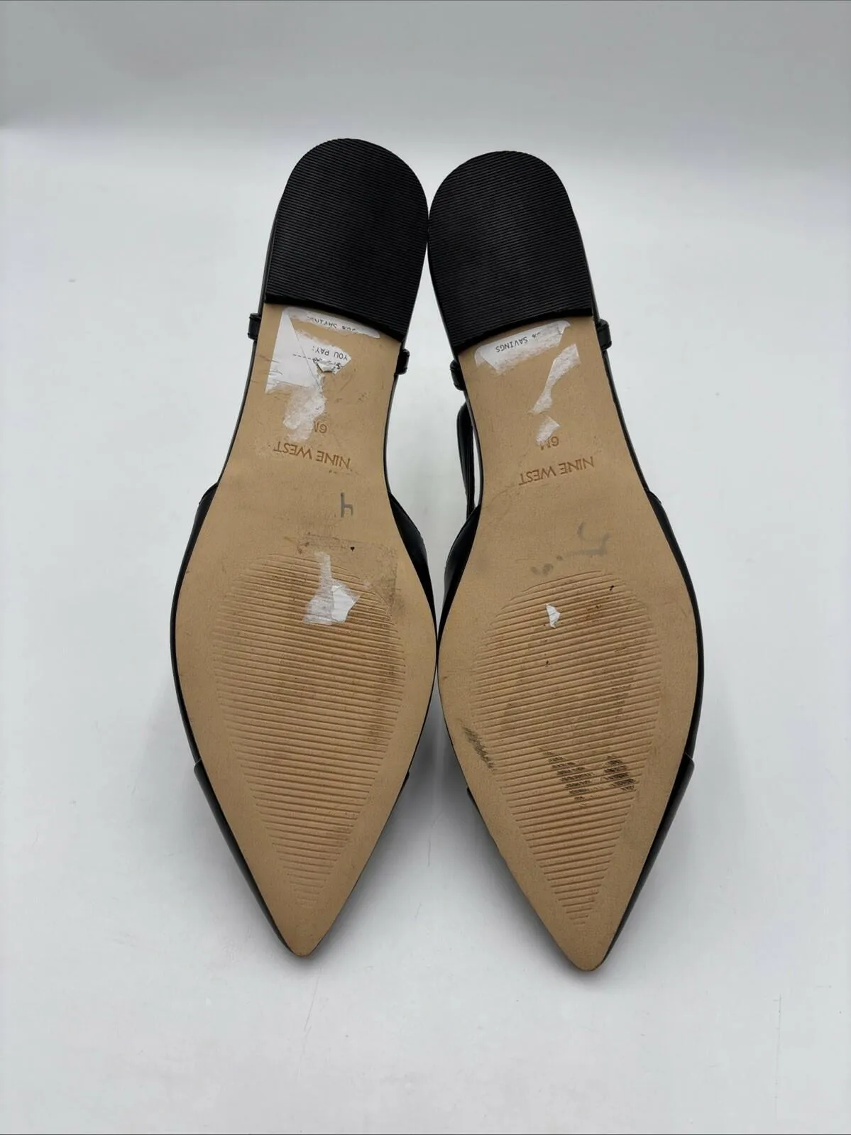 Nine West Women's Babee Flats Black Size 6M - Very Good
