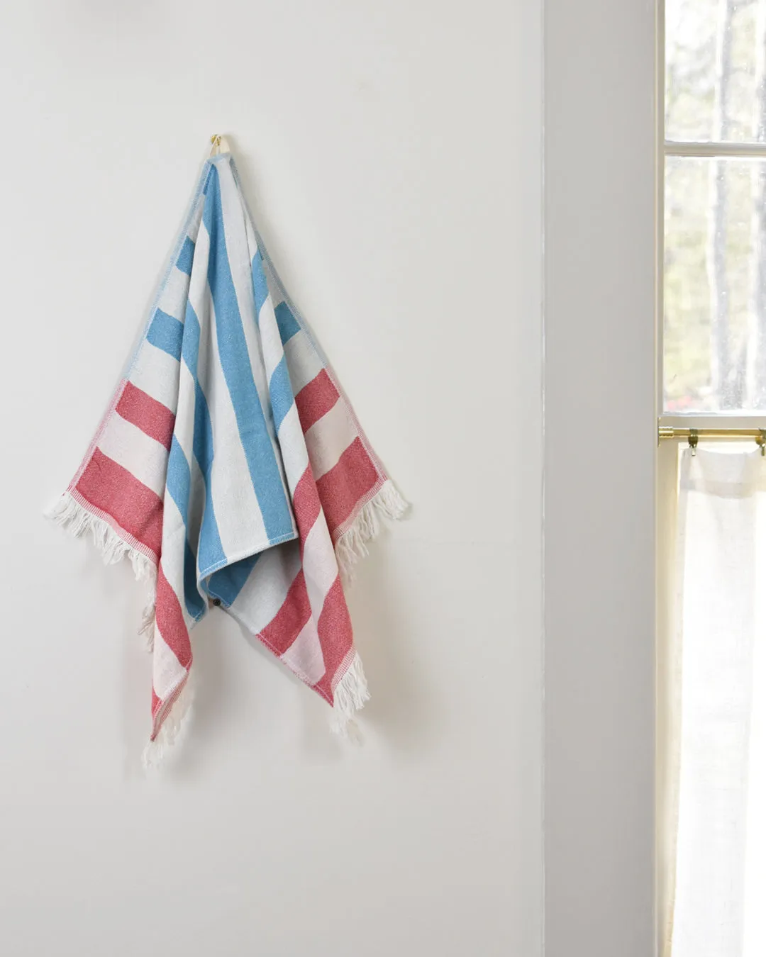Nova Collection Hand Towel - Turquoise Red
