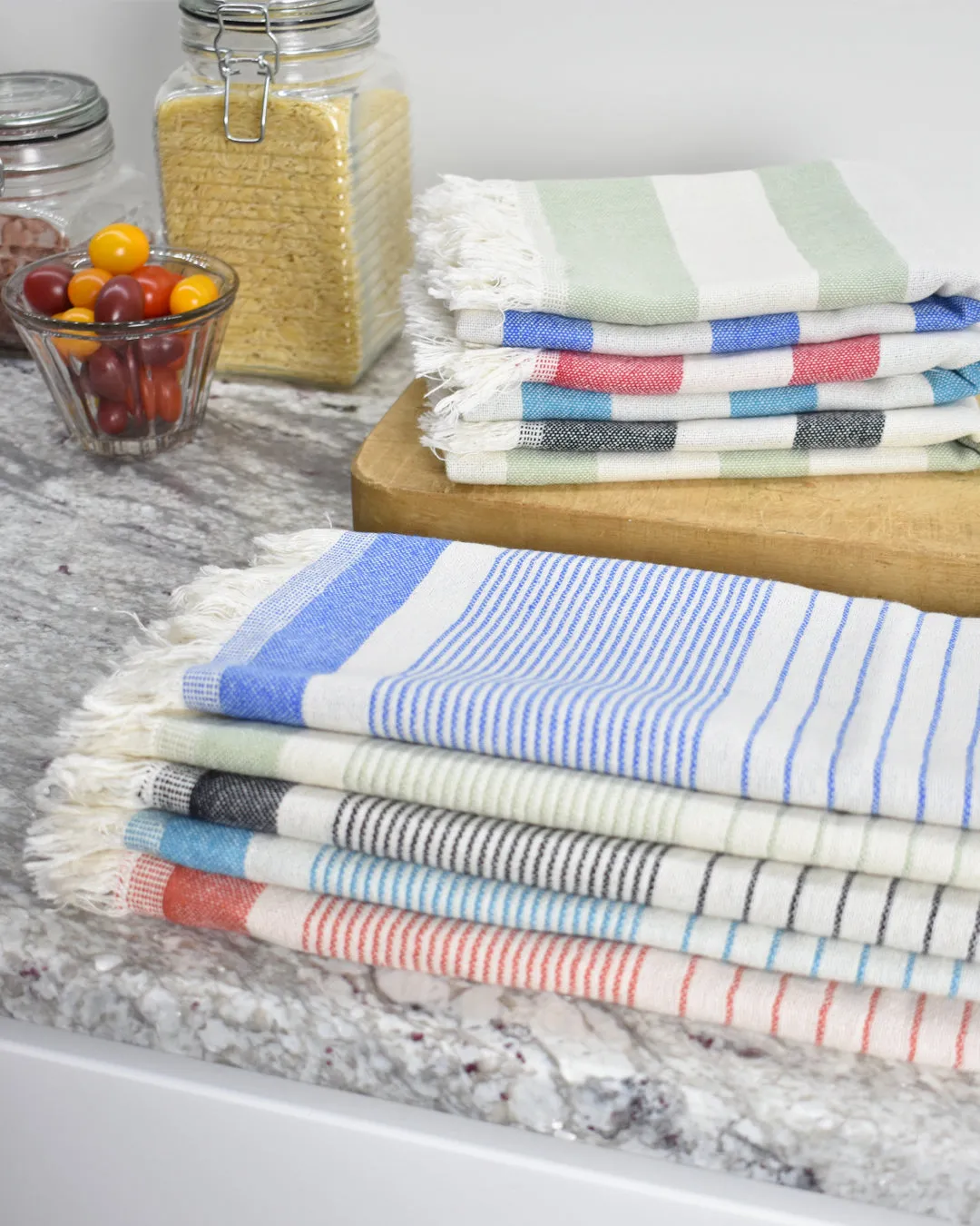 Nova Collection Hand Towel - Turquoise Red