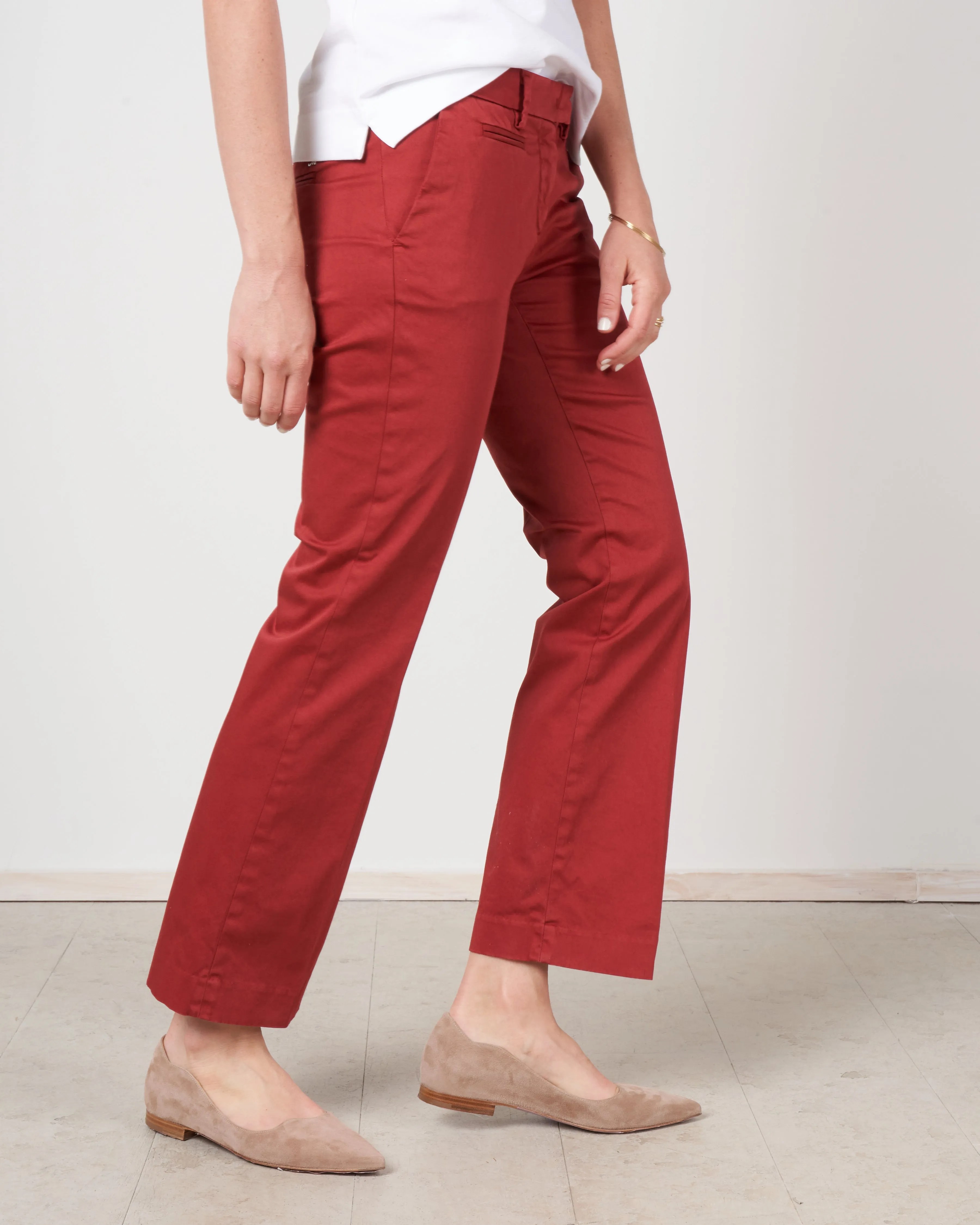 ny trumpet solid pant - red