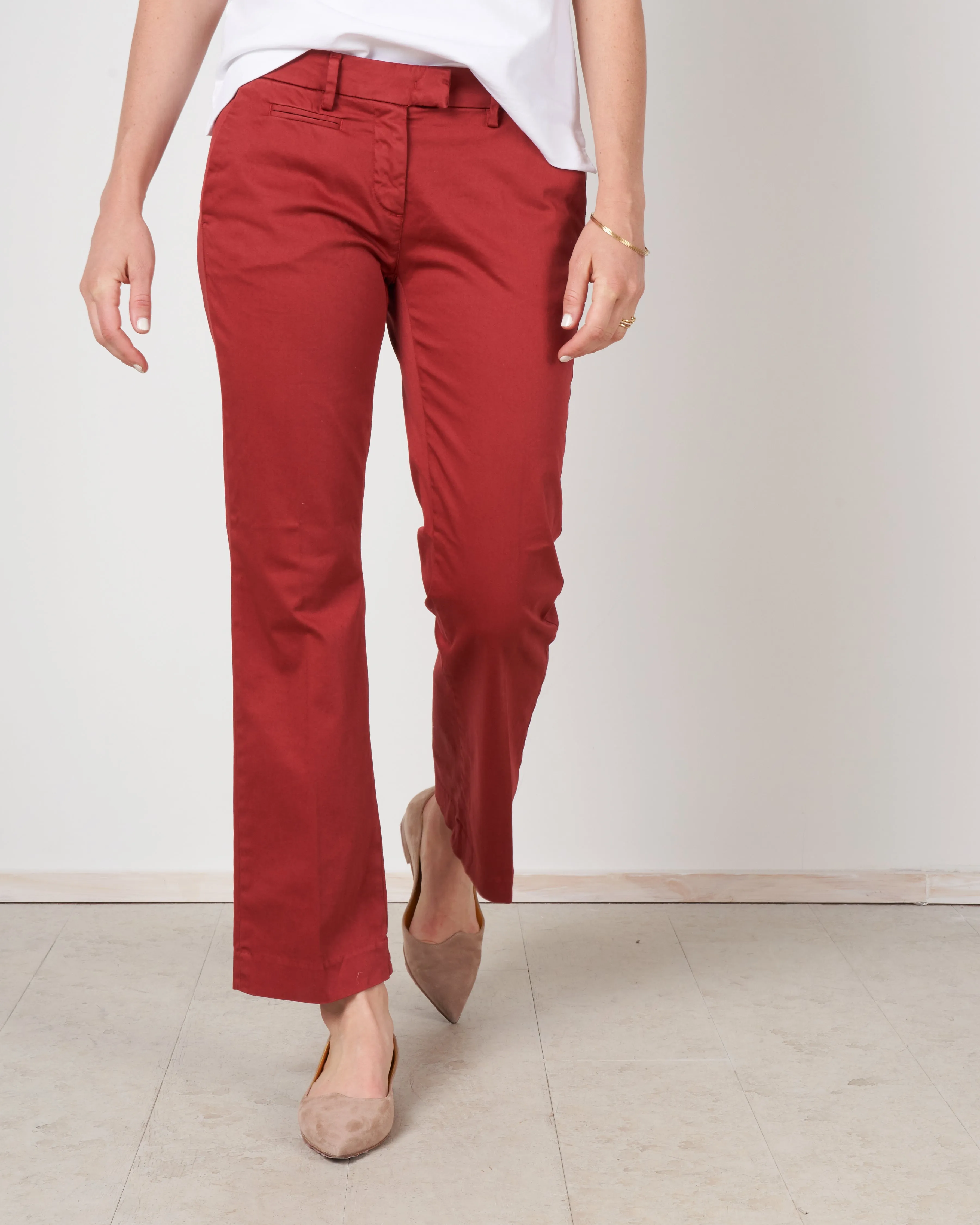 ny trumpet solid pant - red