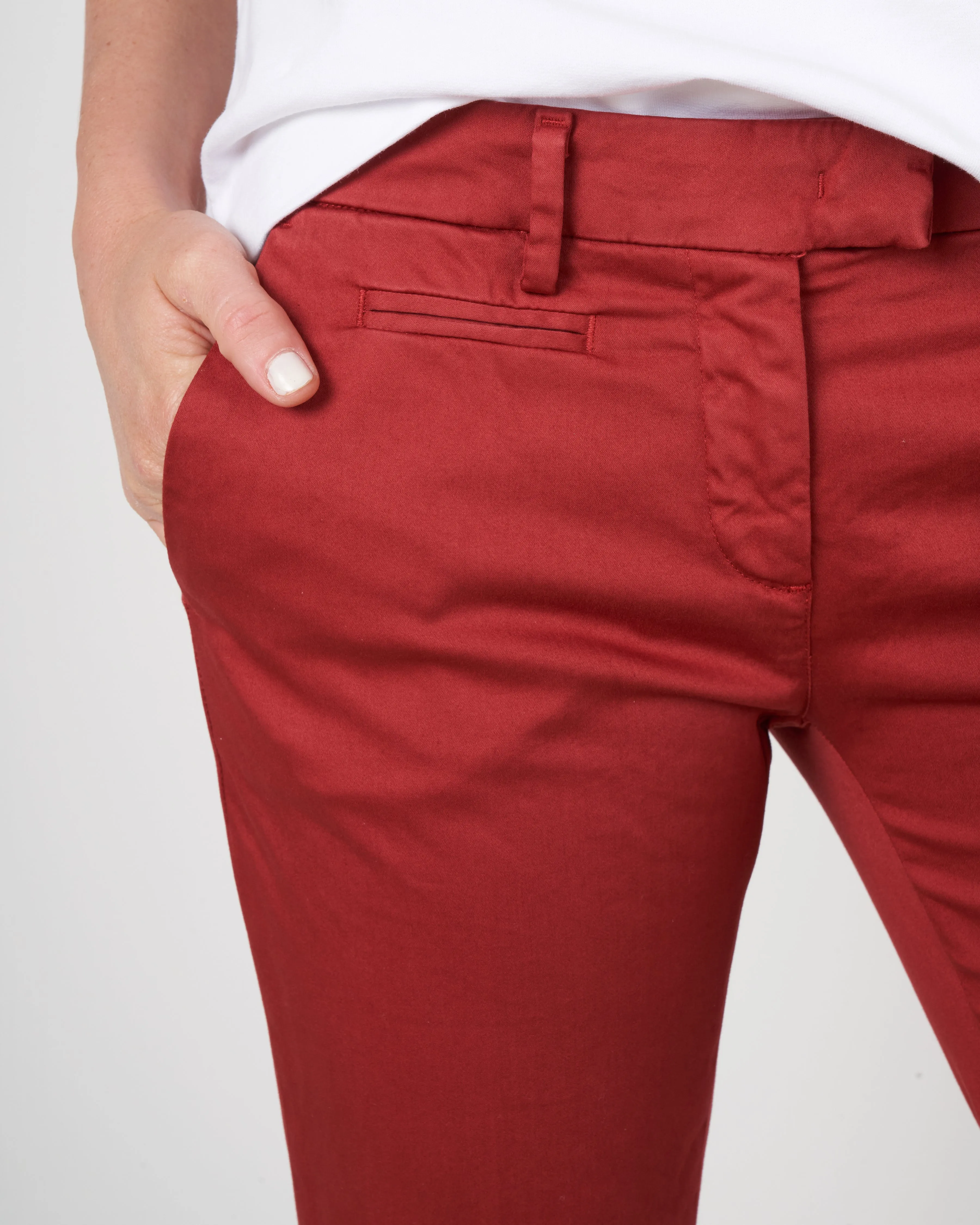 ny trumpet solid pant - red