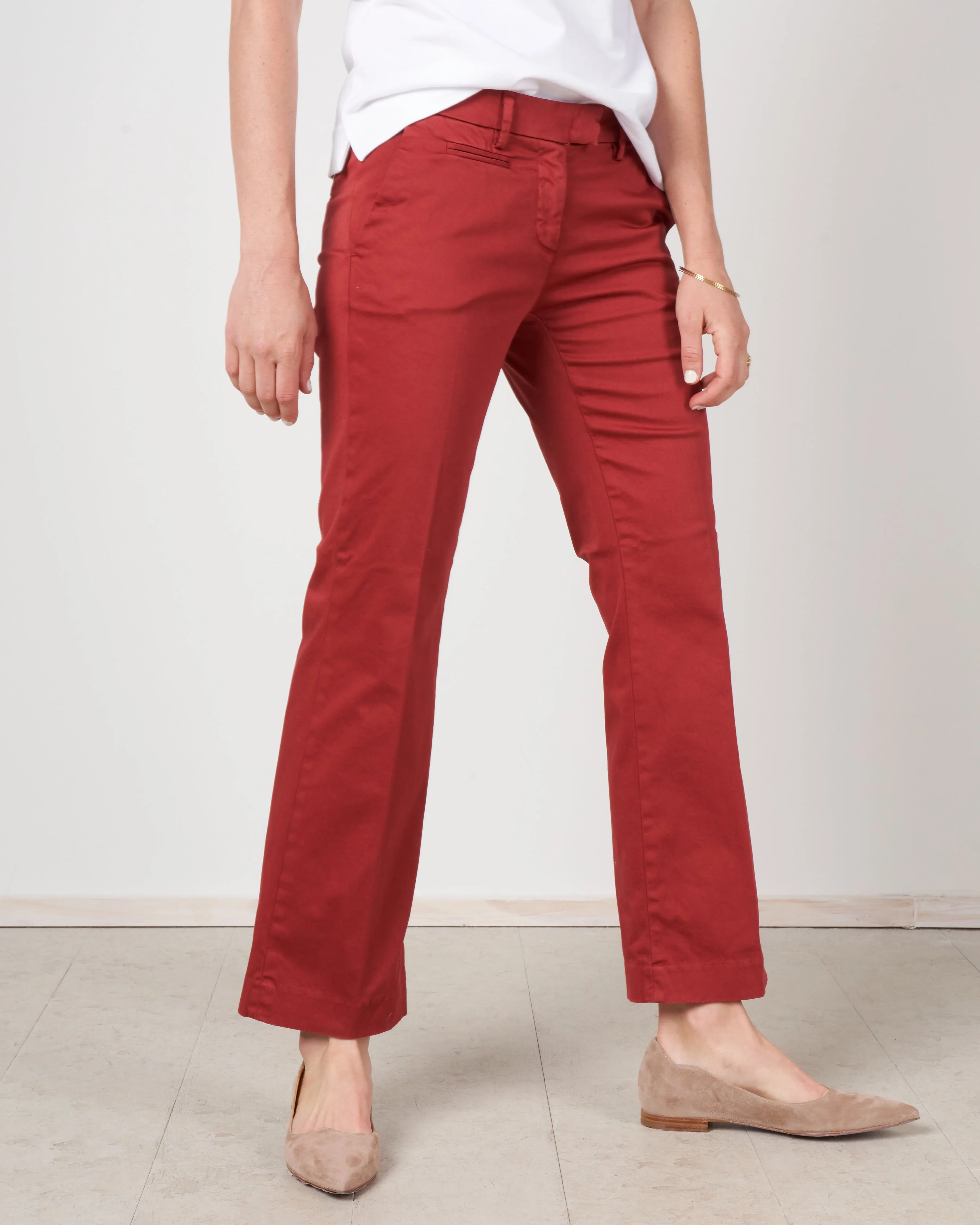 ny trumpet solid pant - red