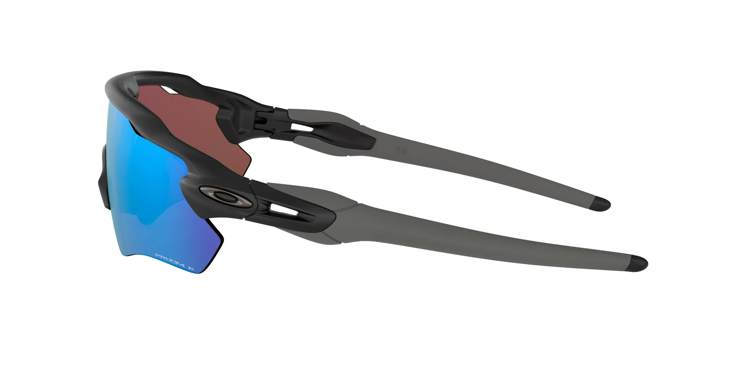 Oakley Men's Radar EV Path Rectangular Sunglasses, Matte Black/Prizm Deep Water Polarized