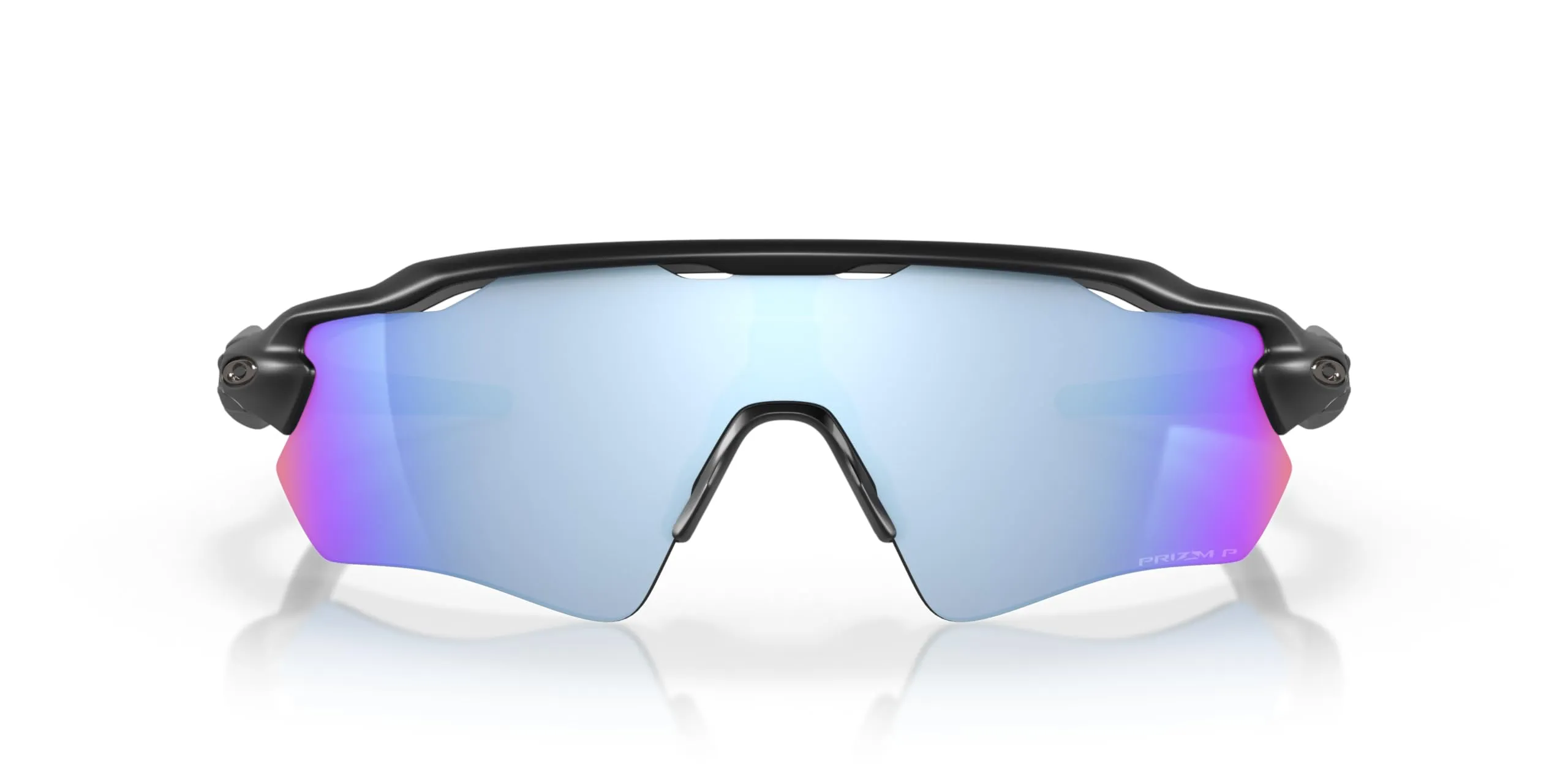 Oakley Men's Radar EV Path Rectangular Sunglasses, Matte Black/Prizm Deep Water Polarized