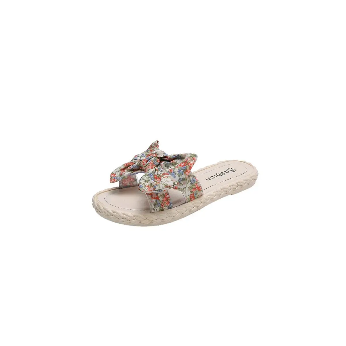 Open Toe Bow Flats Sandals
