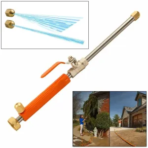 Orange Handle Water Jet Power Washer Pressure Water Nozzle Lance - Garden Hose