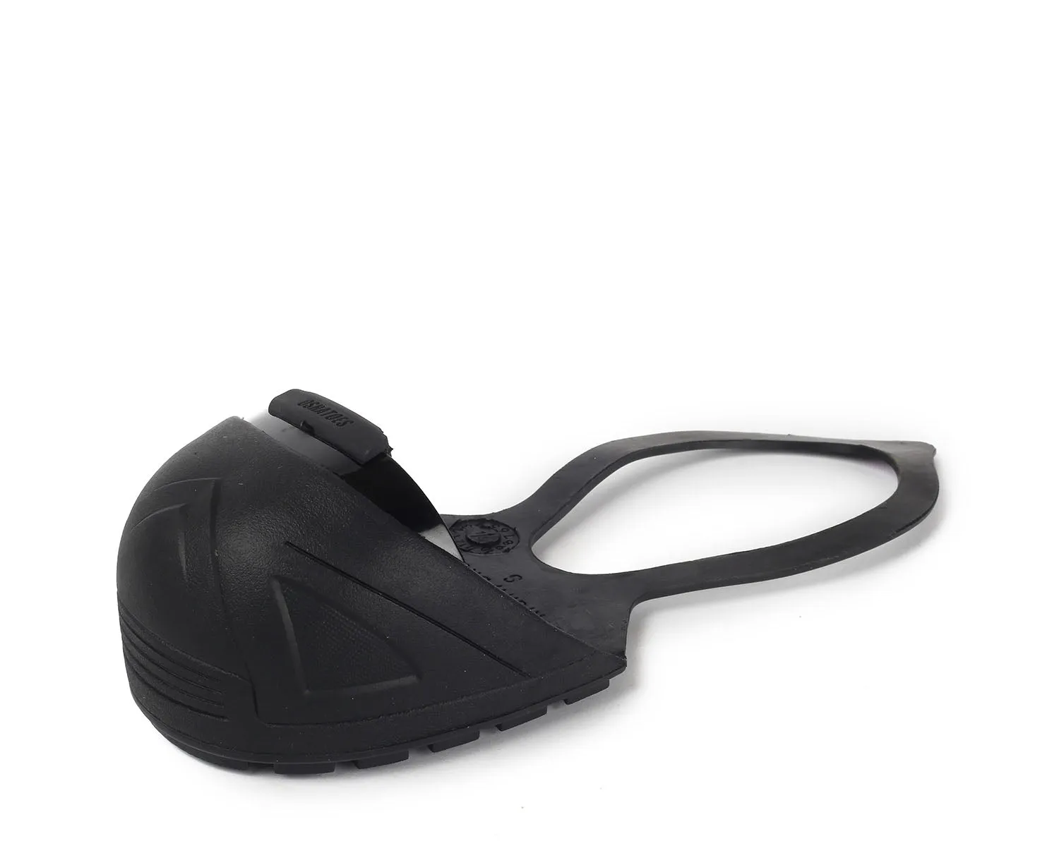OSH1162-12, STEEL Toe Cap Natural RUBBER Slip On with Back Strap Safety Overshoes (Black) 