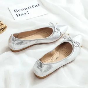 Petite Feet Women's Flats With Bow Tie DS165