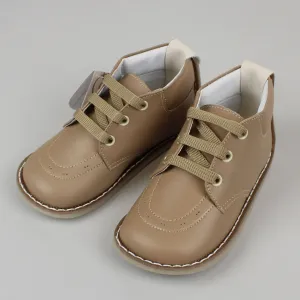 Pex Carlos First Walker Boots - Hard Sole Brown Leather