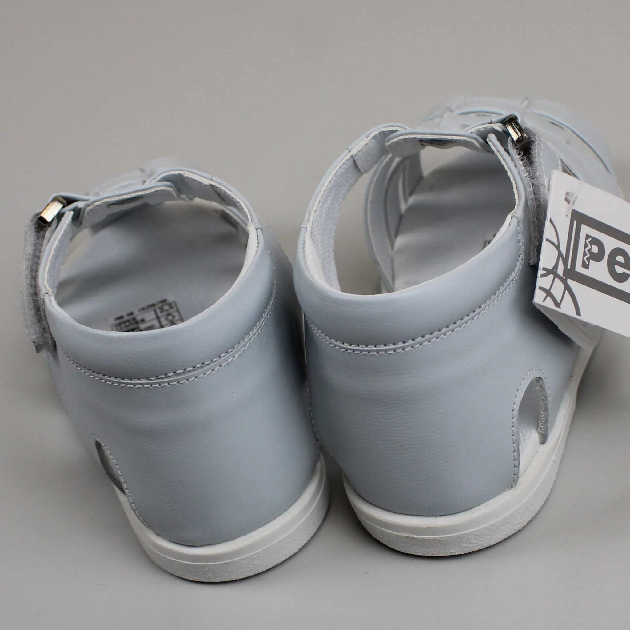 Pex Harris First Walker Sandals - Hard Sole Blue Leather