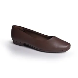 Piccadilly Crew Shoes - Brown Flats (1.5 cms)
