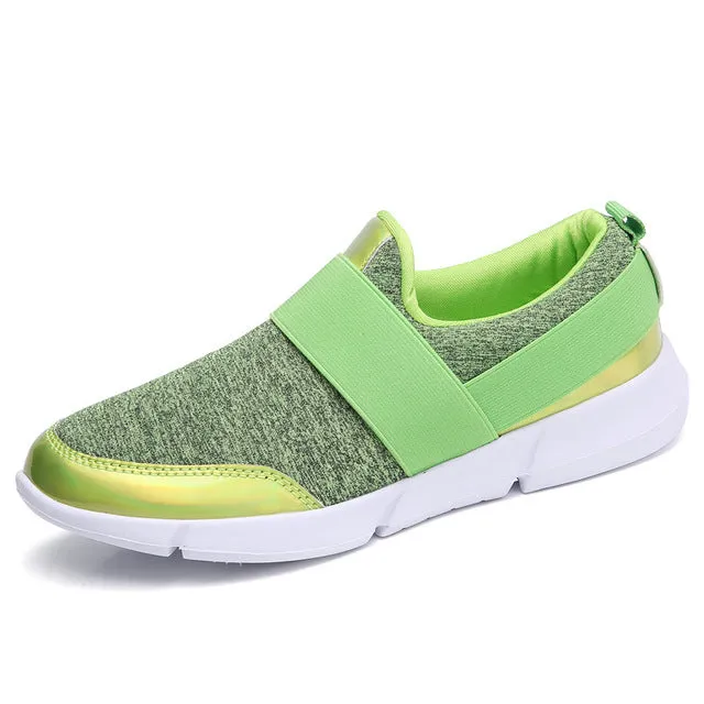 PINSEN Brand Women Casual loafers Breathable Summer Flat Shoes Woman Slip on Casual Shoes New Zapatillas Flats Shoes Size 35-42