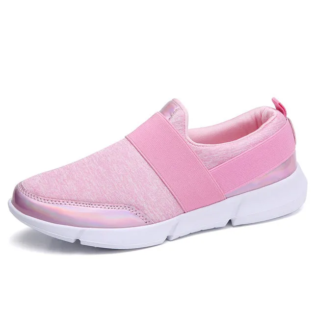 PINSEN Brand Women Casual loafers Breathable Summer Flat Shoes Woman Slip on Casual Shoes New Zapatillas Flats Shoes Size 35-42