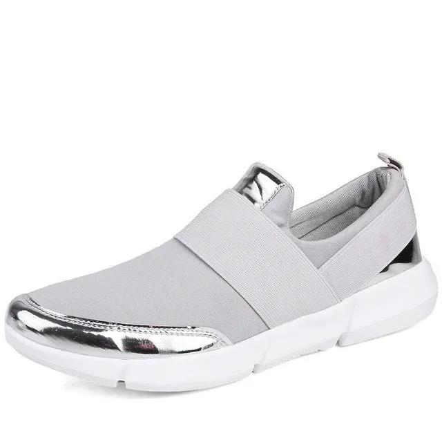 PINSEN Brand Women Casual loafers Breathable Summer Flat Shoes Woman Slip on Casual Shoes New Zapatillas Flats Shoes Size 35-42
