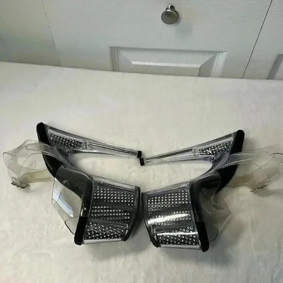 Pleaser SZ 5 Clear Platform high heels