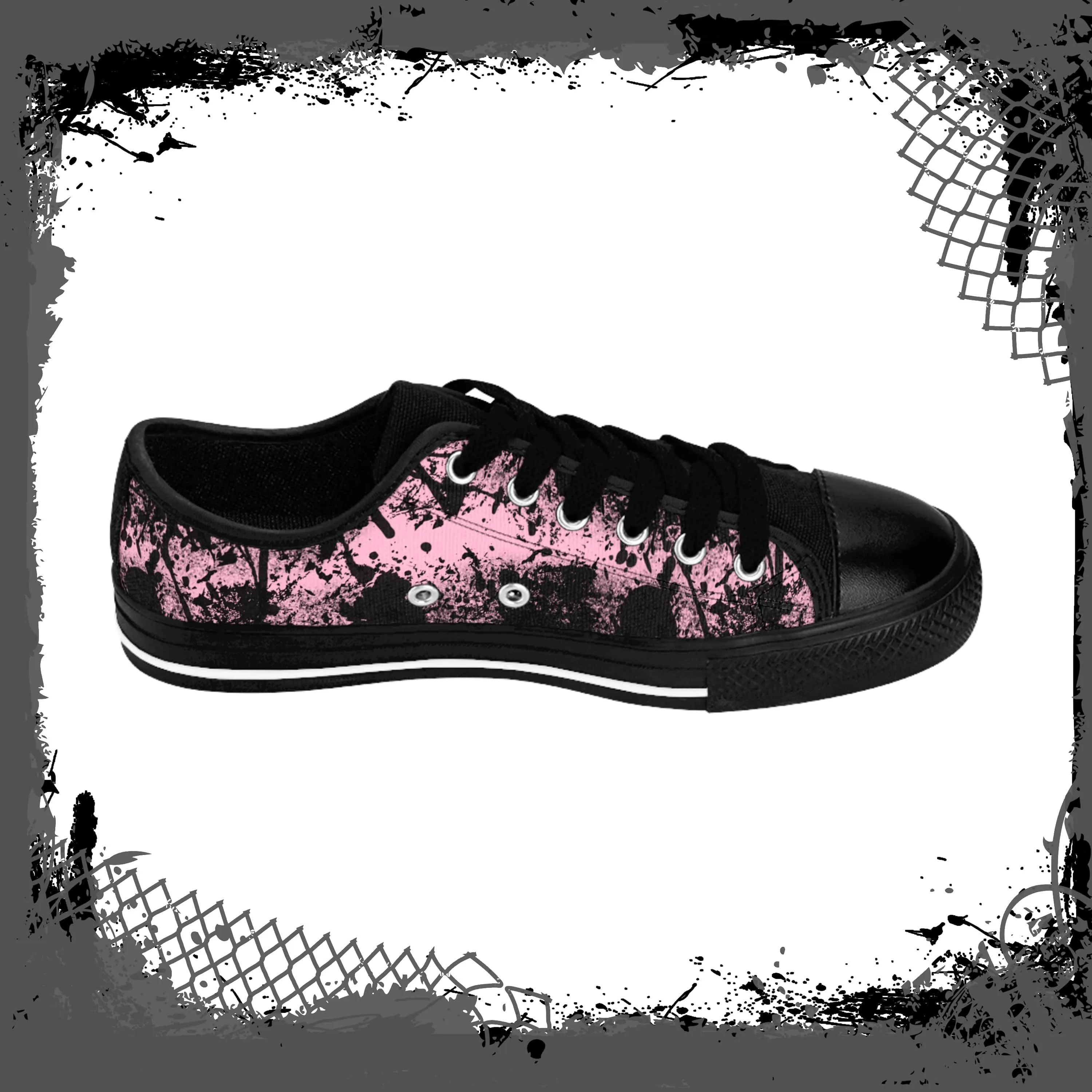 PNK/BLK Men's "Ink'd" Low-Tops