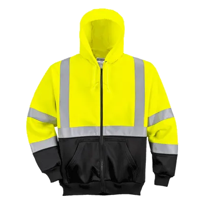 Portwest B315 Hi-Vis Two-Tone Zipped Hoody