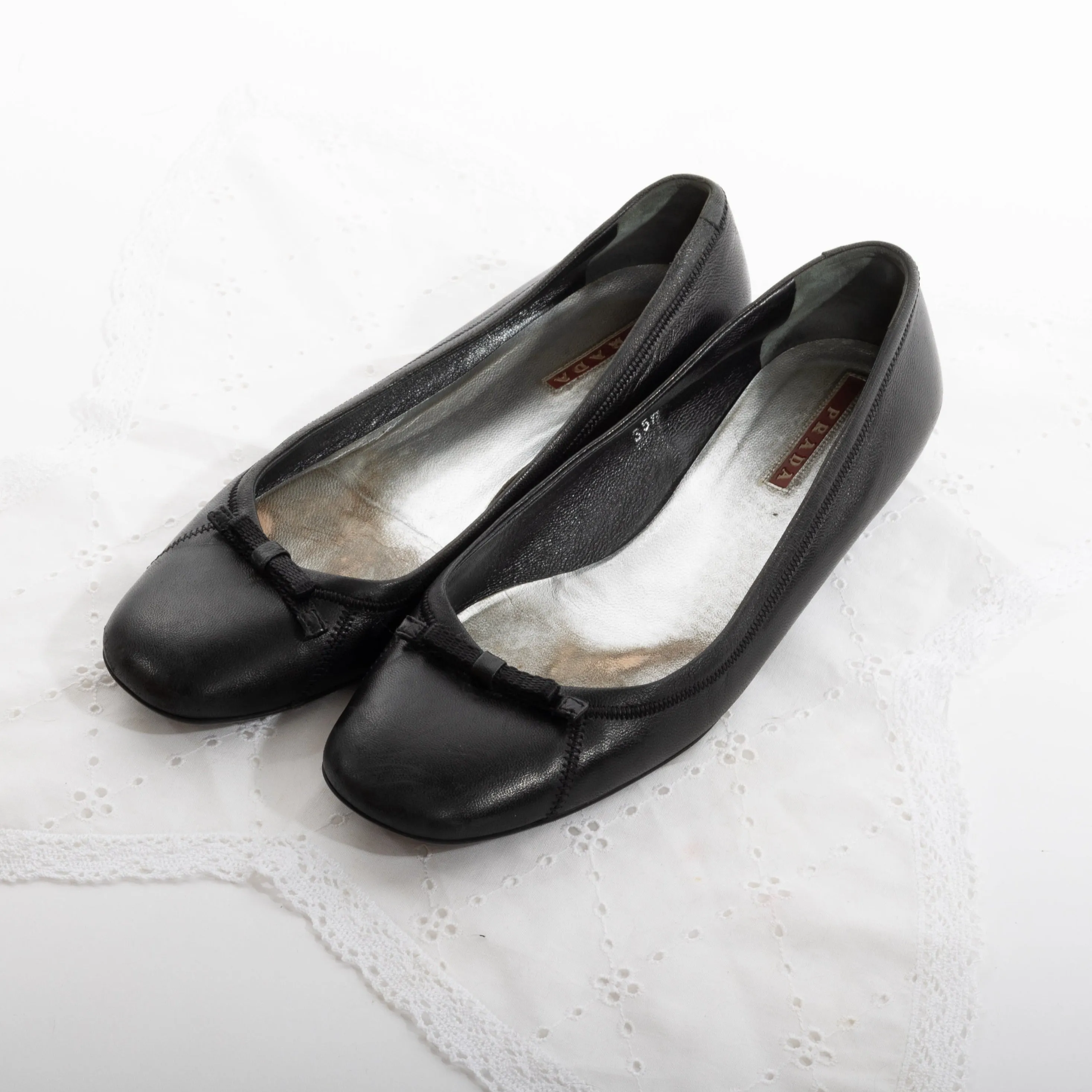 prada sport bow flats