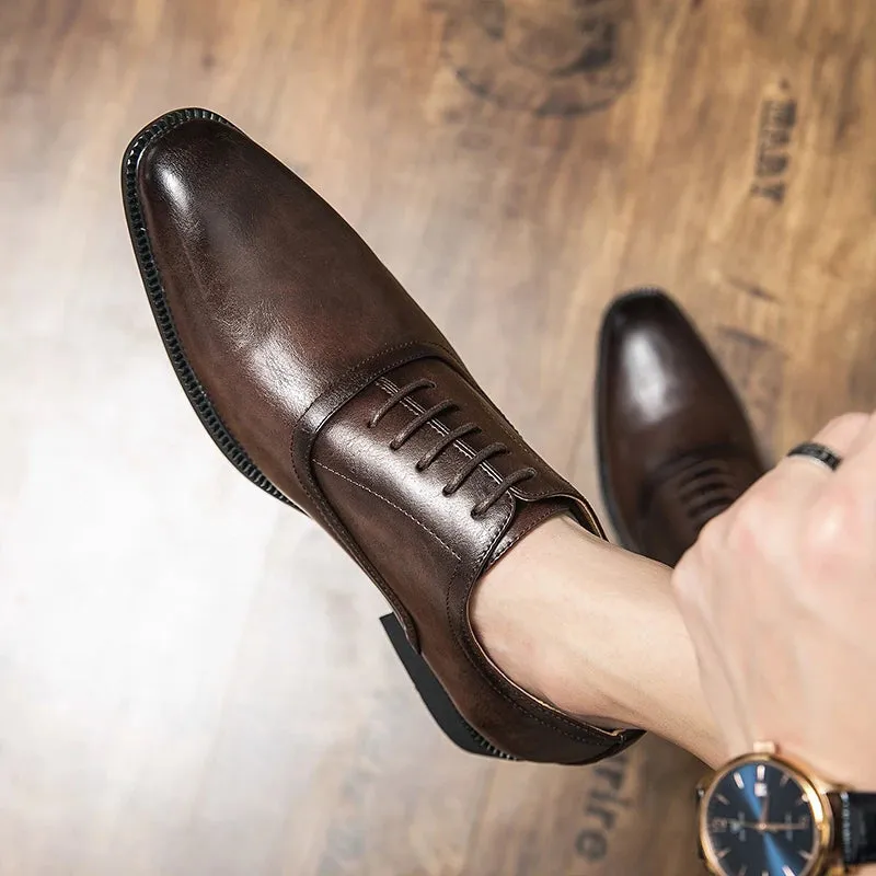 PrestigeMann Elegante Business Lederschuhe
